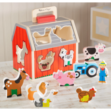 MELISSA AND DOUG TAKE ALONG SORTING BARN