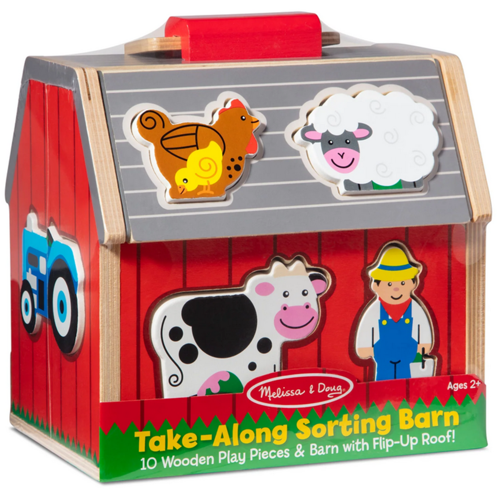 MELISSA AND DOUG TAKE ALONG SORTING BARN