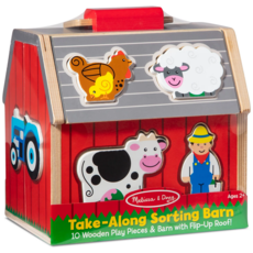 MELISSA AND DOUG TAKE ALONG SORTING BARN