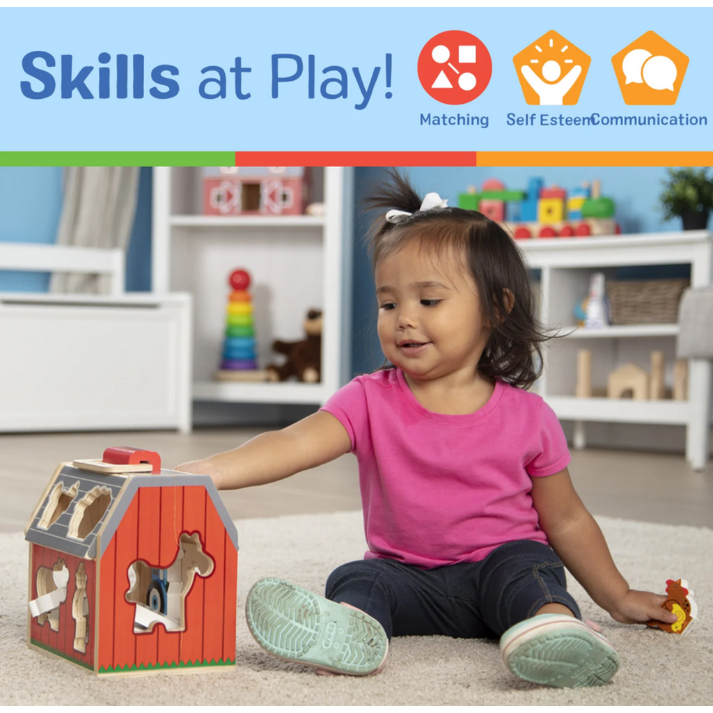 MELISSA AND DOUG TAKE ALONG SORTING BARN