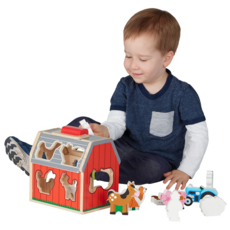 MELISSA AND DOUG TAKE ALONG SORTING BARN