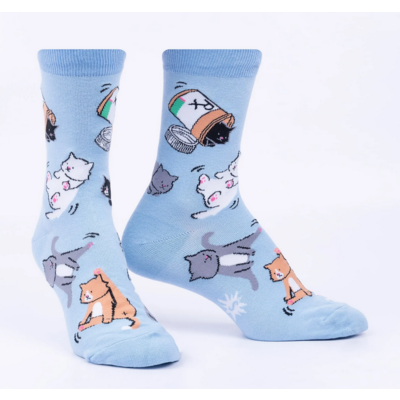 SOCK IT TO ME PURR-SCRIPTION FOR HAPPINESS WOMEN CREW