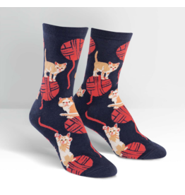 SOCK IT TO ME KITTEN KNITTIN' WOMEN CREW