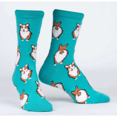 SOCK IT TO ME NOTHIN' BUTT CORGIS WOMEN CREW SOCKS