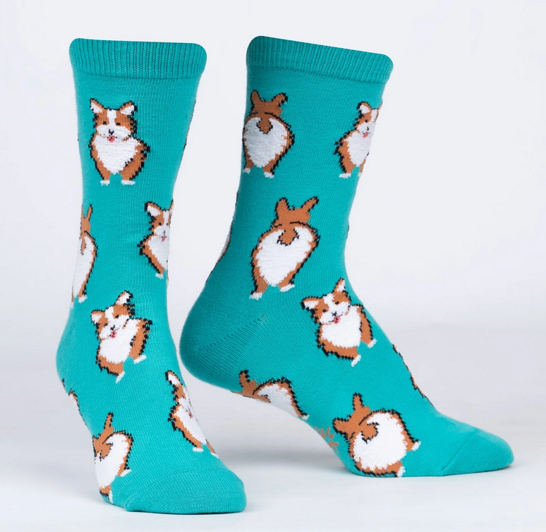 NOTHIN' BUTT CORGIS WOMEN CREW SOCKS