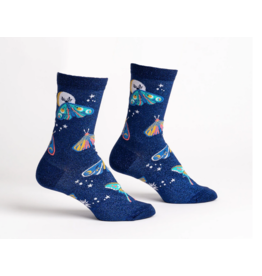 SOCK IT TO ME MOONLIT MOTH WOMEN CREW