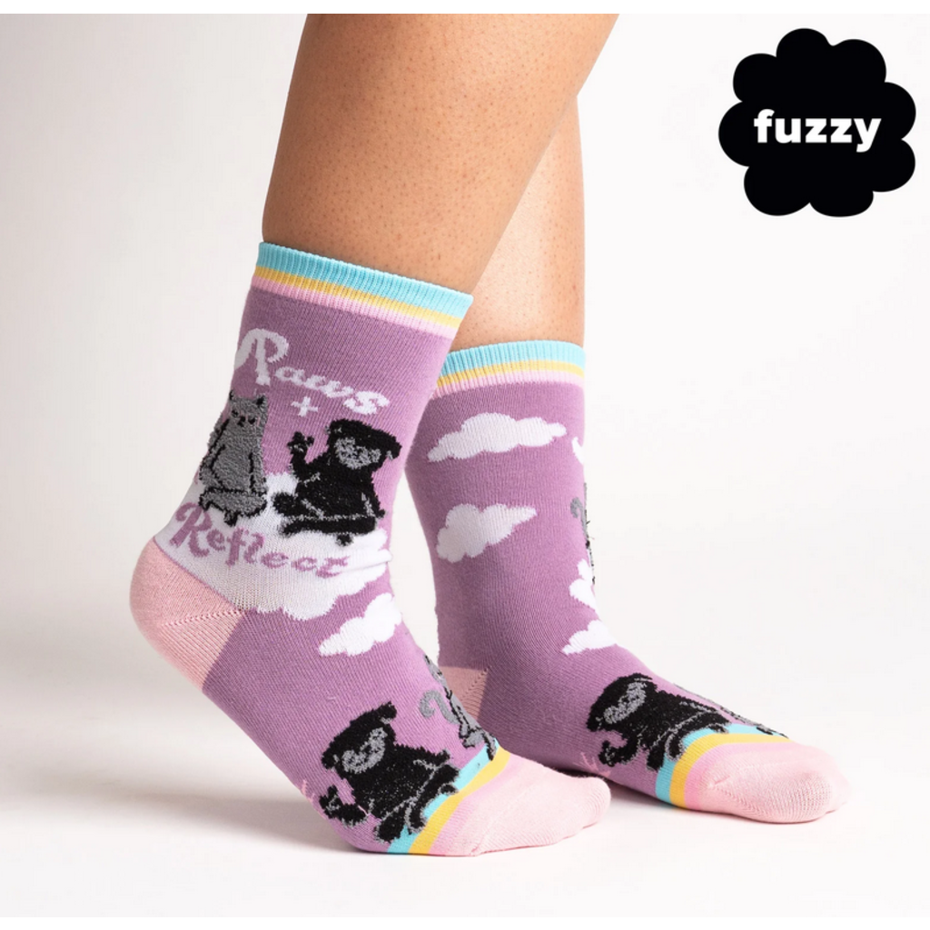 SOCK IT TO ME PAWS + REFLECT WOMEN CREW
