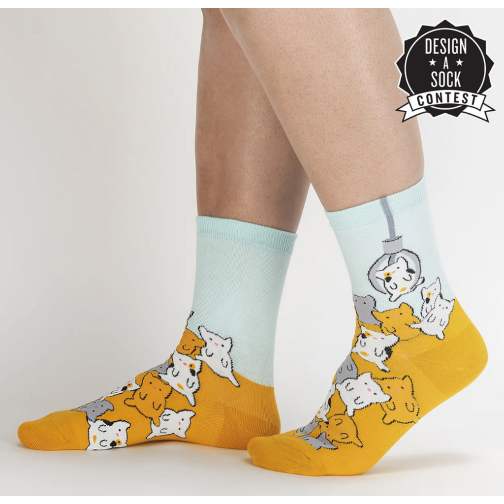 SOCK IT TO ME CAT CLAW WOMEN CREW*