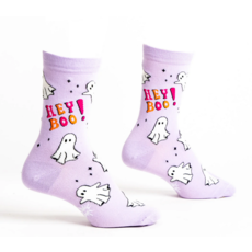 SOCK IT TO ME HEY BOO WOMEN CREW