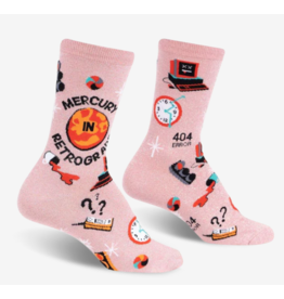 SOCK IT TO ME MERCURY IN RETROGRADE WOMEN CREW*