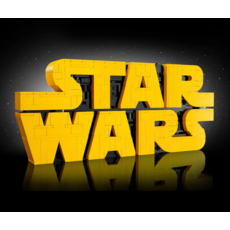 LEGO BRICK-BUILT STAR WARS LOGO