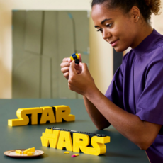 LEGO BRICK-BUILT STAR WARS LOGO