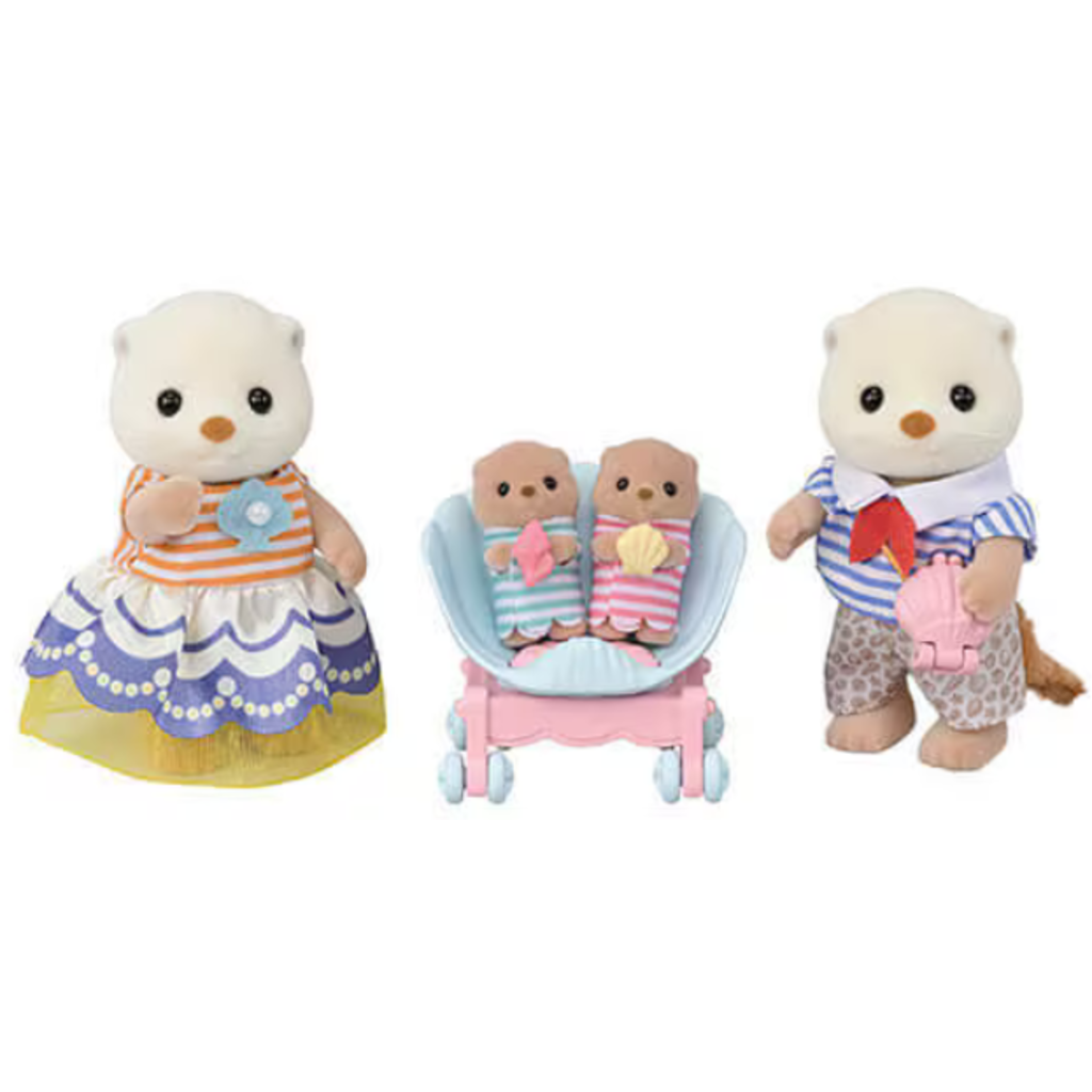 CALICO CRITTERS SEA OTTER FAMILY CALICO CRITTER