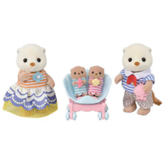 CALICO CRITTERS SEA OTTER FAMILY CALICO CRITTER