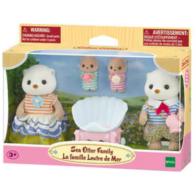 CALICO CRITTERS SEA OTTER FAMILY CALICO CRITTER