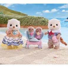 CALICO CRITTERS SEA OTTER FAMILY CALICO CRITTER