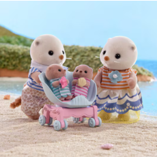 CALICO CRITTERS SEA OTTER FAMILY CALICO CRITTER
