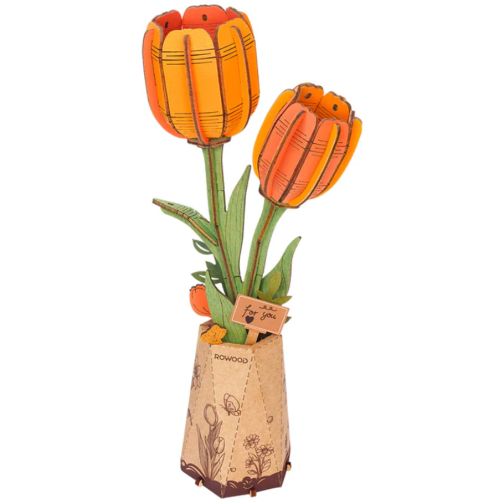 ROBOTIME 3D WOODEN FLOWER PUZZLE