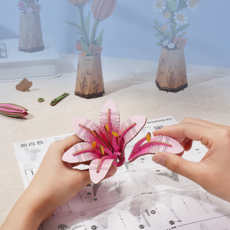 ROBOTIME 3D WOODEN FLOWER PUZZLE
