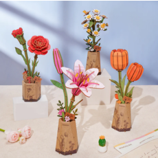 ROBOTIME 3D WOODEN FLOWER PUZZLE