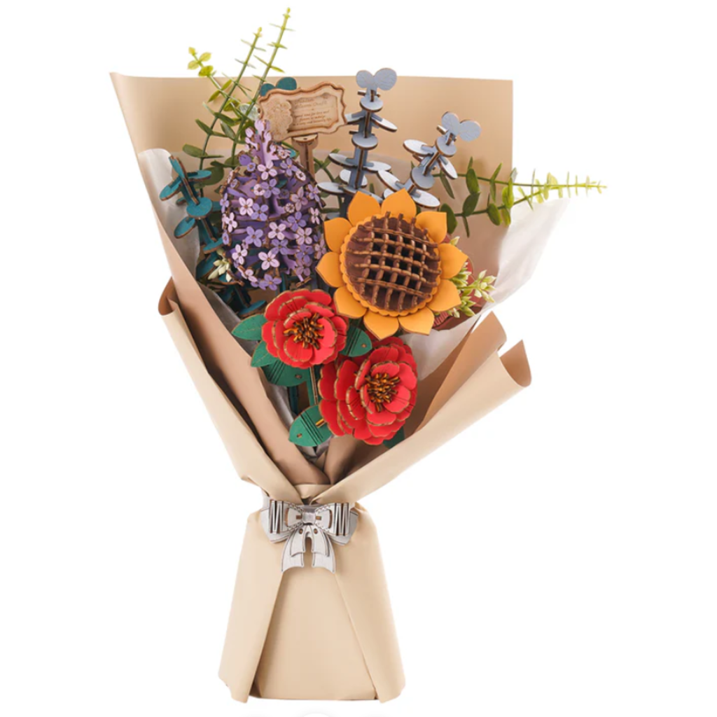 ROBOTIME 3D WOODEN FLOWER PUZZLE