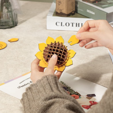 ROBOTIME 3D WOODEN FLOWER PUZZLE