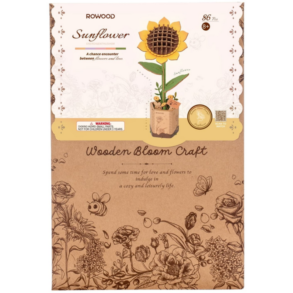 ROBOTIME 3D WOODEN FLOWER PUZZLE
