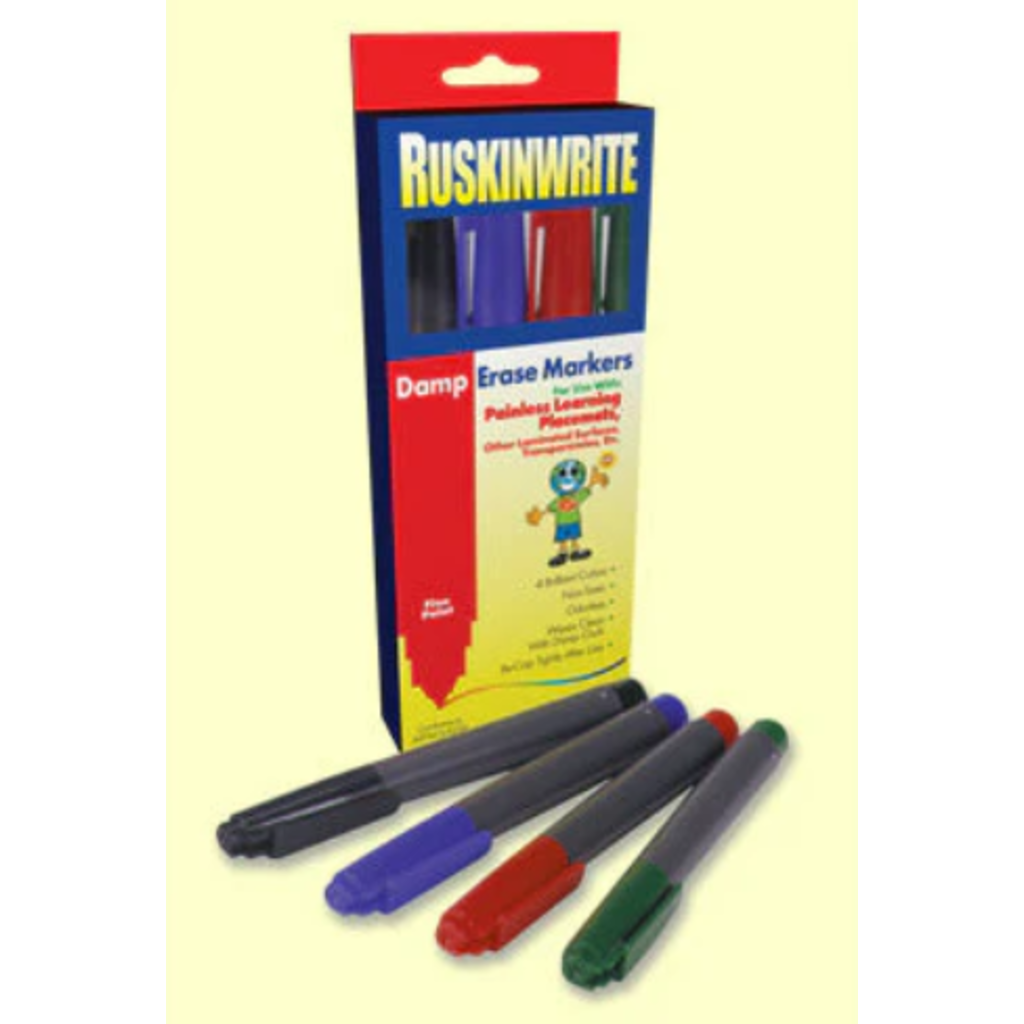 M. RUSKIN CO. DAMP ERASE MARKERS