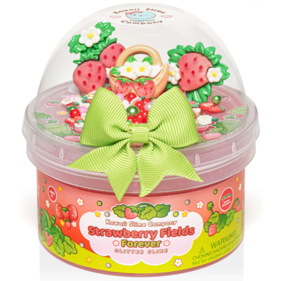 KAWAII SLIME COMPANY STRAWBERRY FIELDS FOREVER GLITTER SLIME