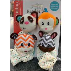 INFANTINO WRIST & FOOT RATTLES SET