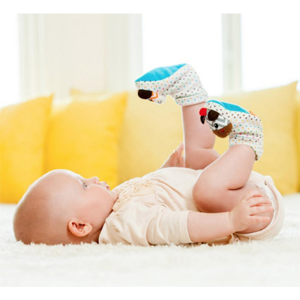 INFANTINO WRIST & FOOT RATTLES SET