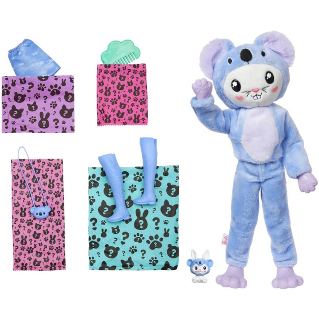 BARBIE BARBIE CUTIE REVEAL COSTUME SERIES PURPLE BUNNY/KOALA*