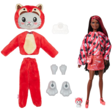 BARBIE BARBIE CUTIE REVEAL COSTUME SERIES RED KITTY/PANDA*