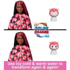 BARBIE BARBIE CUTIE REVEAL COSTUME SERIES RED KITTY/PANDA*