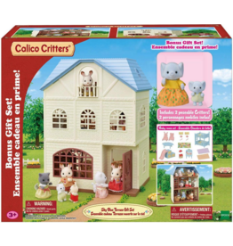 CALICO CRITTERS SKY BLUE TERRACE GIFT SET CALICO CRITTERS