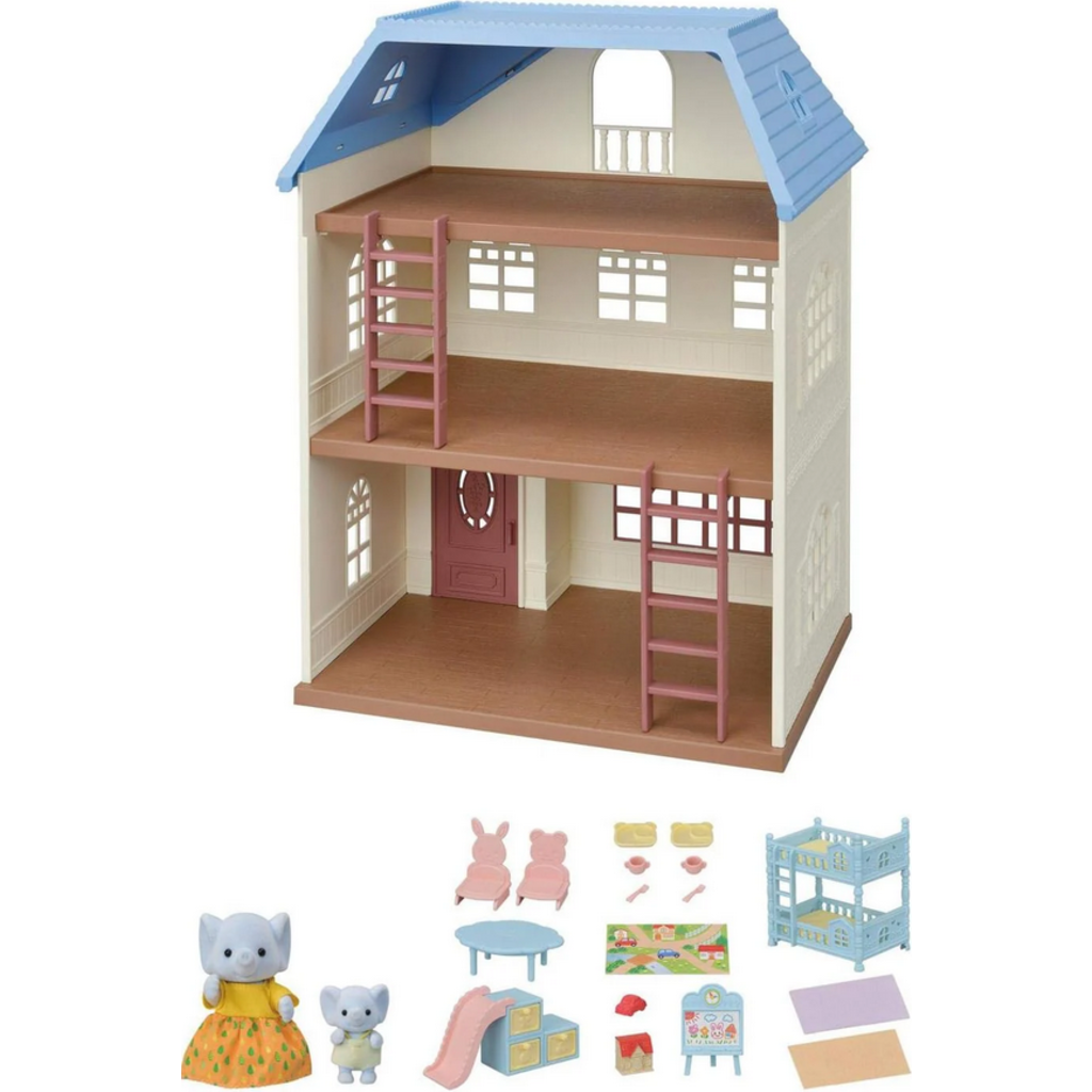 CALICO CRITTERS SKY BLUE TERRACE GIFT SET CALICO CRITTERS