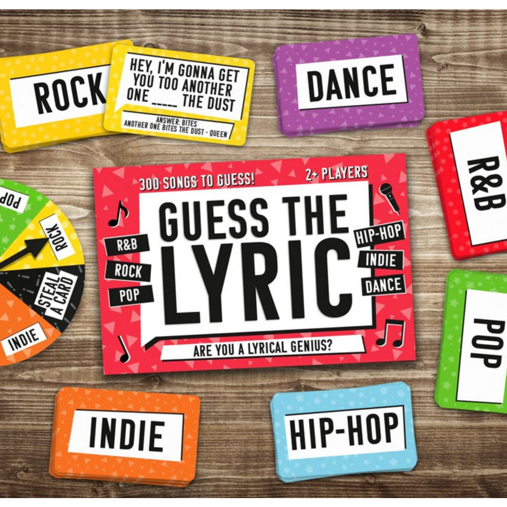 GIFT REPUBLIC GUESS THE LYRIC CARD GAME