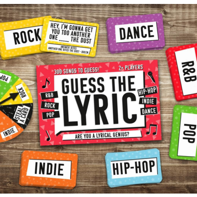 GIFT REPUBLIC GUESS THE LYRIC CARD GAME