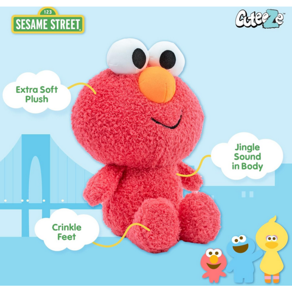 SESAME STREET SESAME STREET ELMO CUTEEZE 12" PLUSH