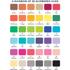 MW WHOLESALE 36 COLORED PENCIL SET