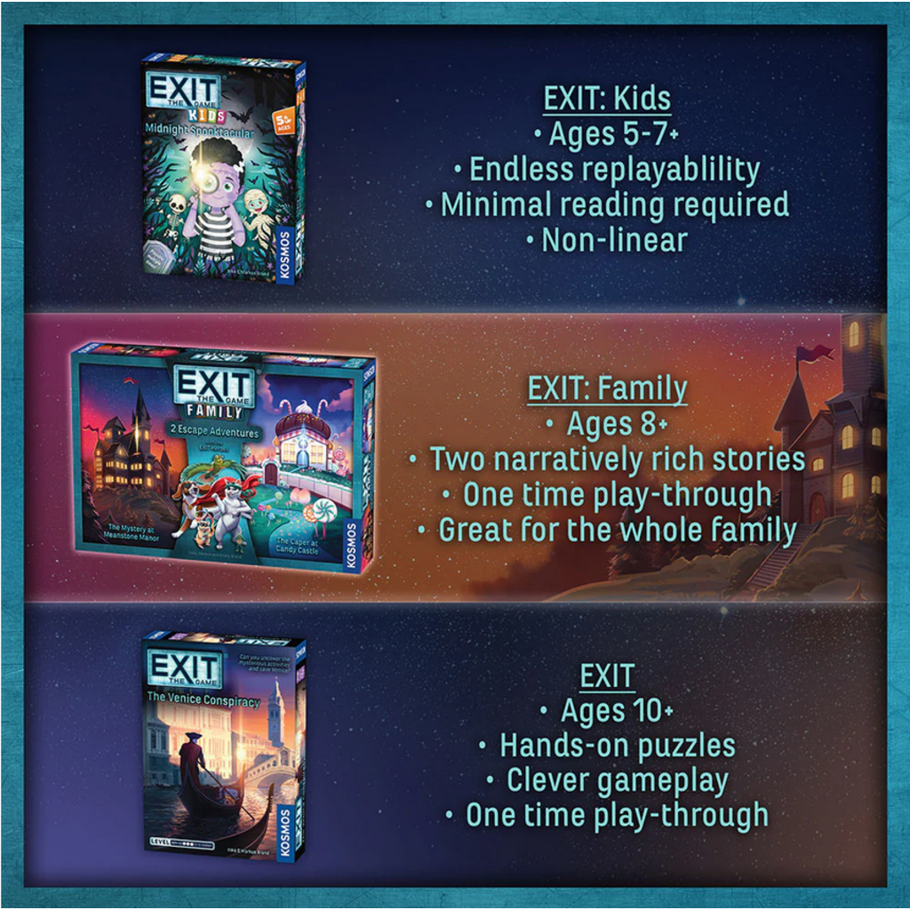 THAMES & KOSMOS EXIT: THE GAME - FAMILY - 2 ESCAPE ADVENTURES