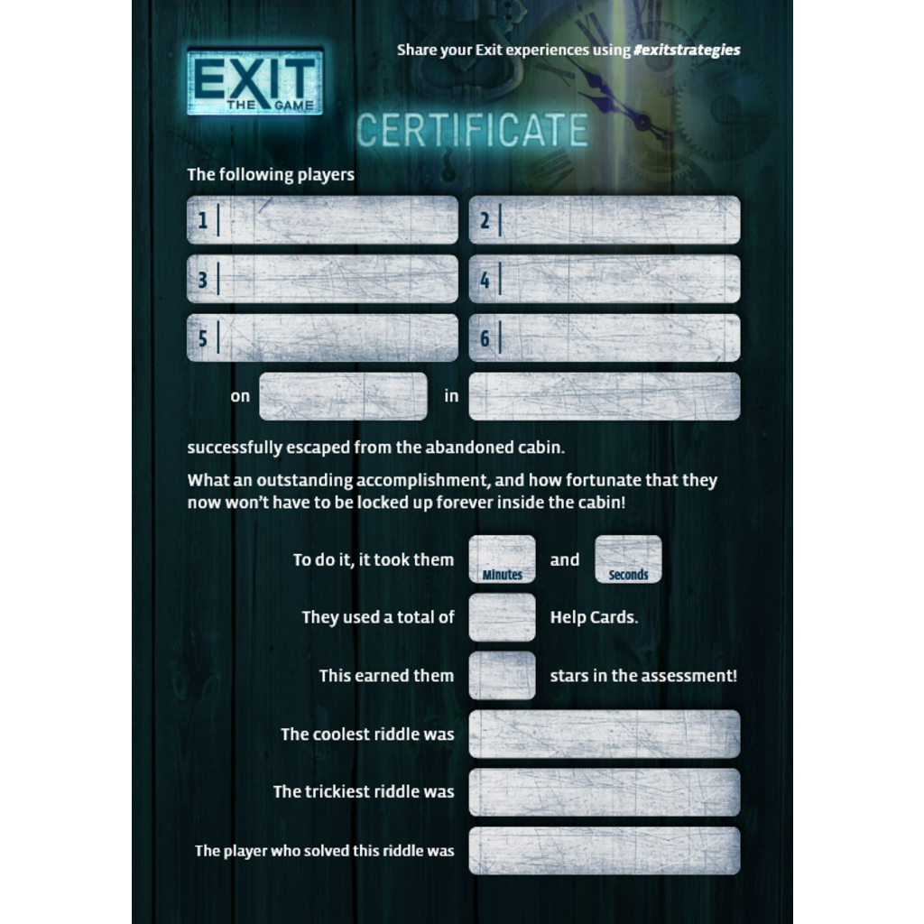 THAMES & KOSMOS EXIT: THE GAME - THE ABANDONED CABIN