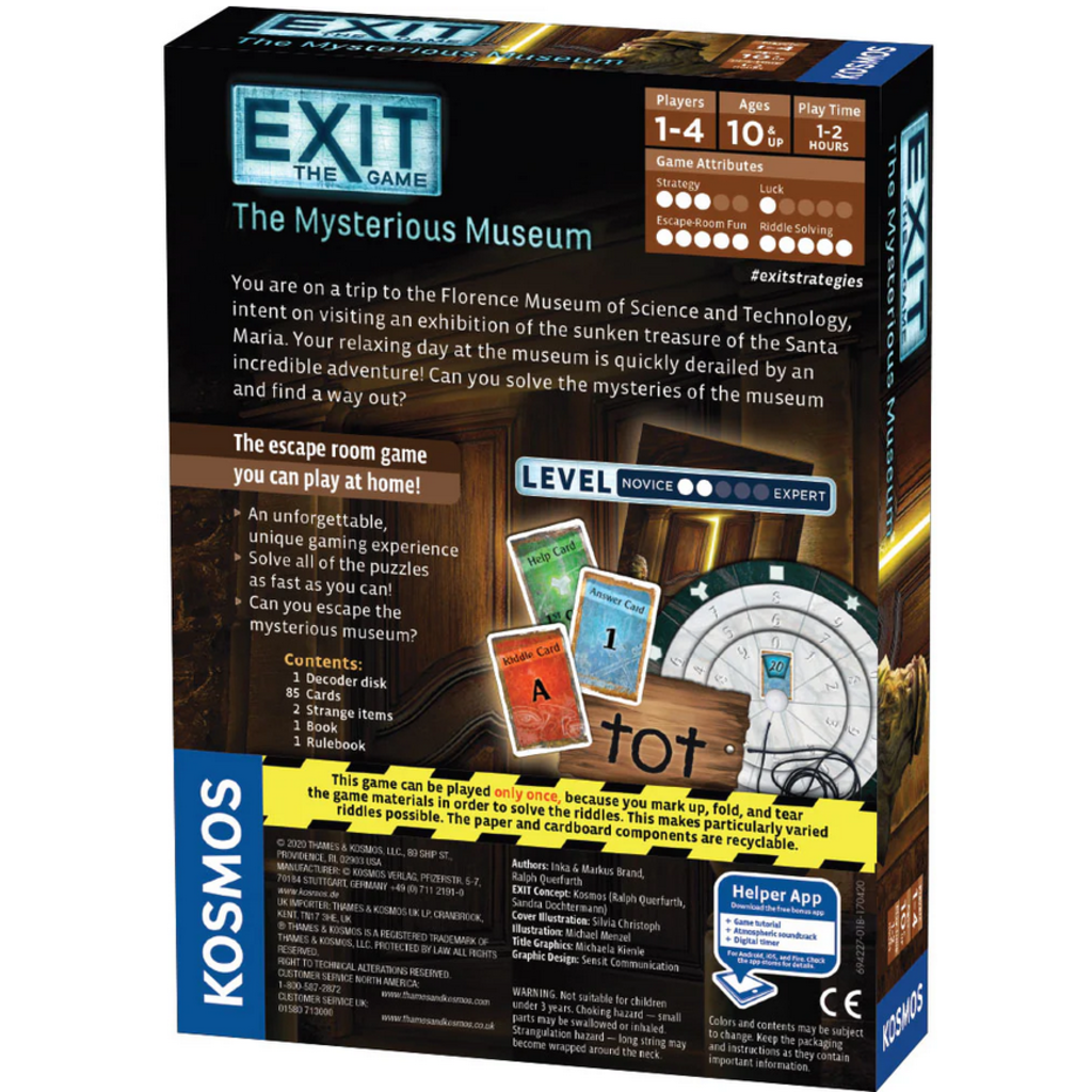 THAMES & KOSMOS EXIT: THE GAME - THE MYSTERIOUS MUSEUM
