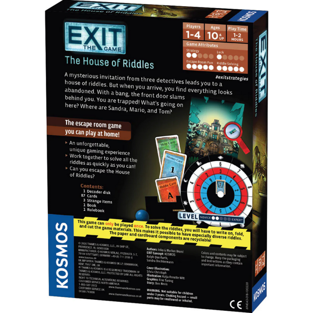 THAMES & KOSMOS EXIT: THE GAME - THE HOUSE OF RIDDLES