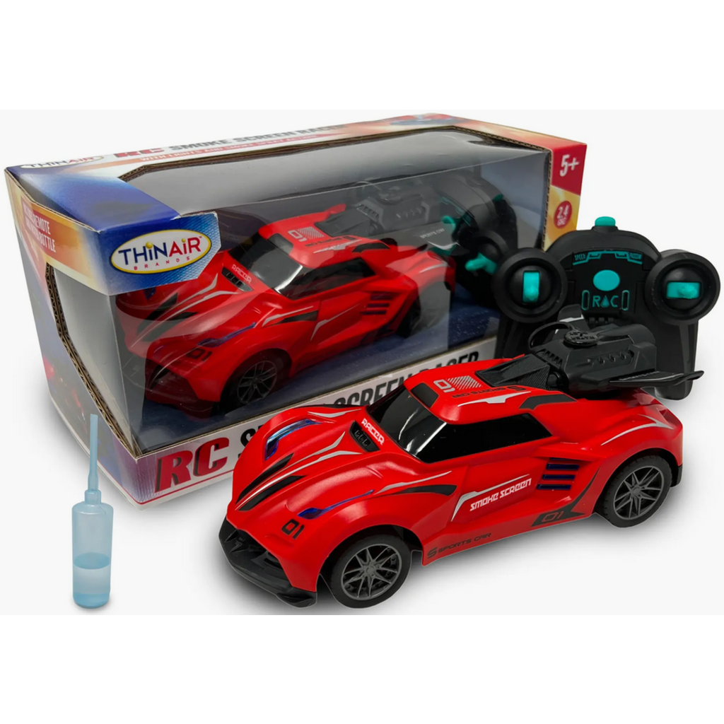 THIN AIR BRANDS RC SMOKE SCREEN RACER RED