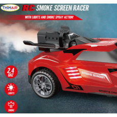 THIN AIR BRANDS RC SMOKE SCREEN RACER RED