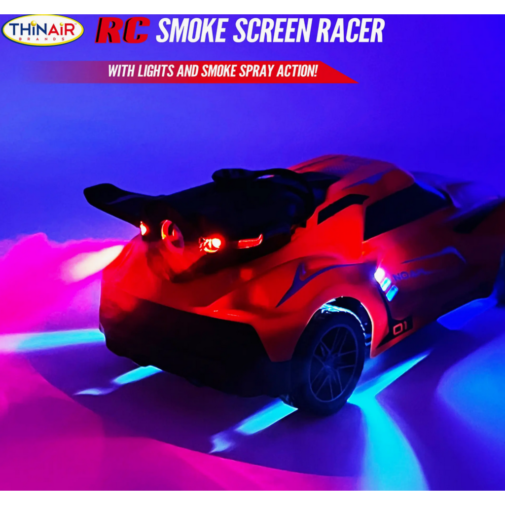 THIN AIR BRANDS RC SMOKE SCREEN RACER RED