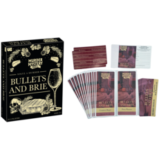 MURDER MYSTERY GAMES MURDER MYSTERY PARTY -  BULLETS AND BRIE*
