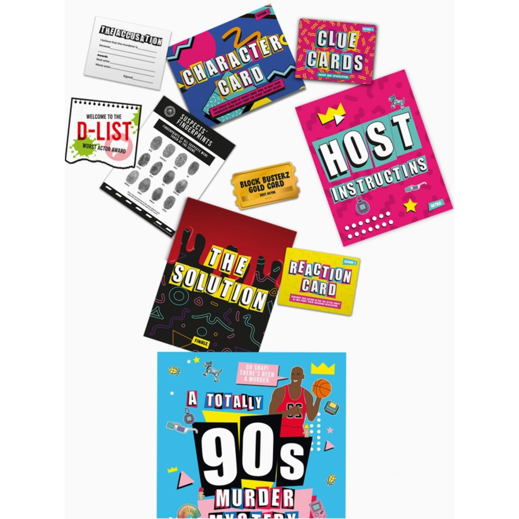 GIFT REPUBLIC A TOTALLY 90S MURDER MYSTERY GAME