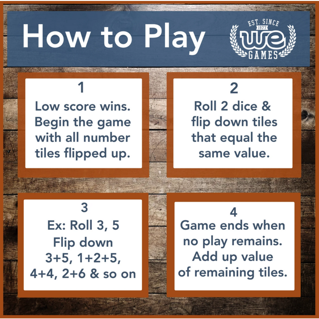WOOD EXPRESSIONS MINI SHUT THE BOX